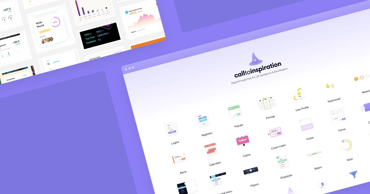UI Design Inspiration & Web Design Patterns | CallToInspiration screenshot 1