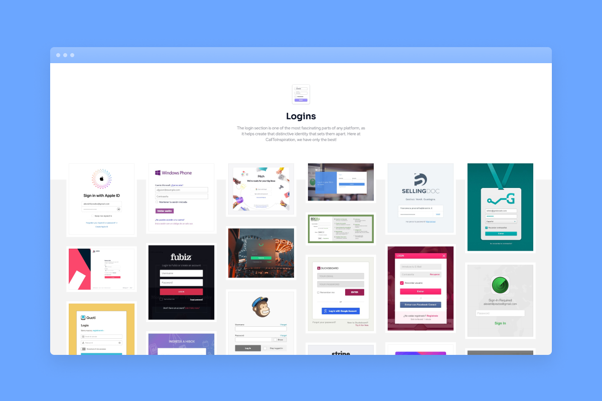 CallToInspiration – Logins