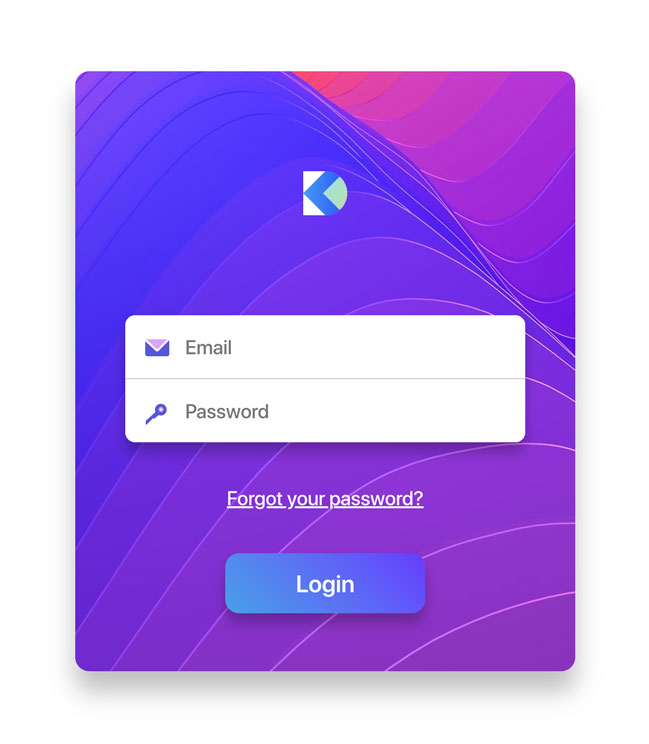 Logins interface inspiration 29