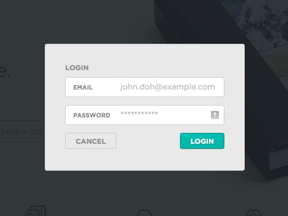 Logins interface inspiration 15
