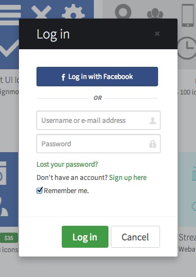 Logins interface inspiration 24