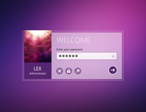 Logins interface inspiration 14