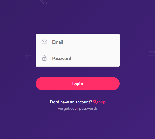 Logins interface inspiration 25