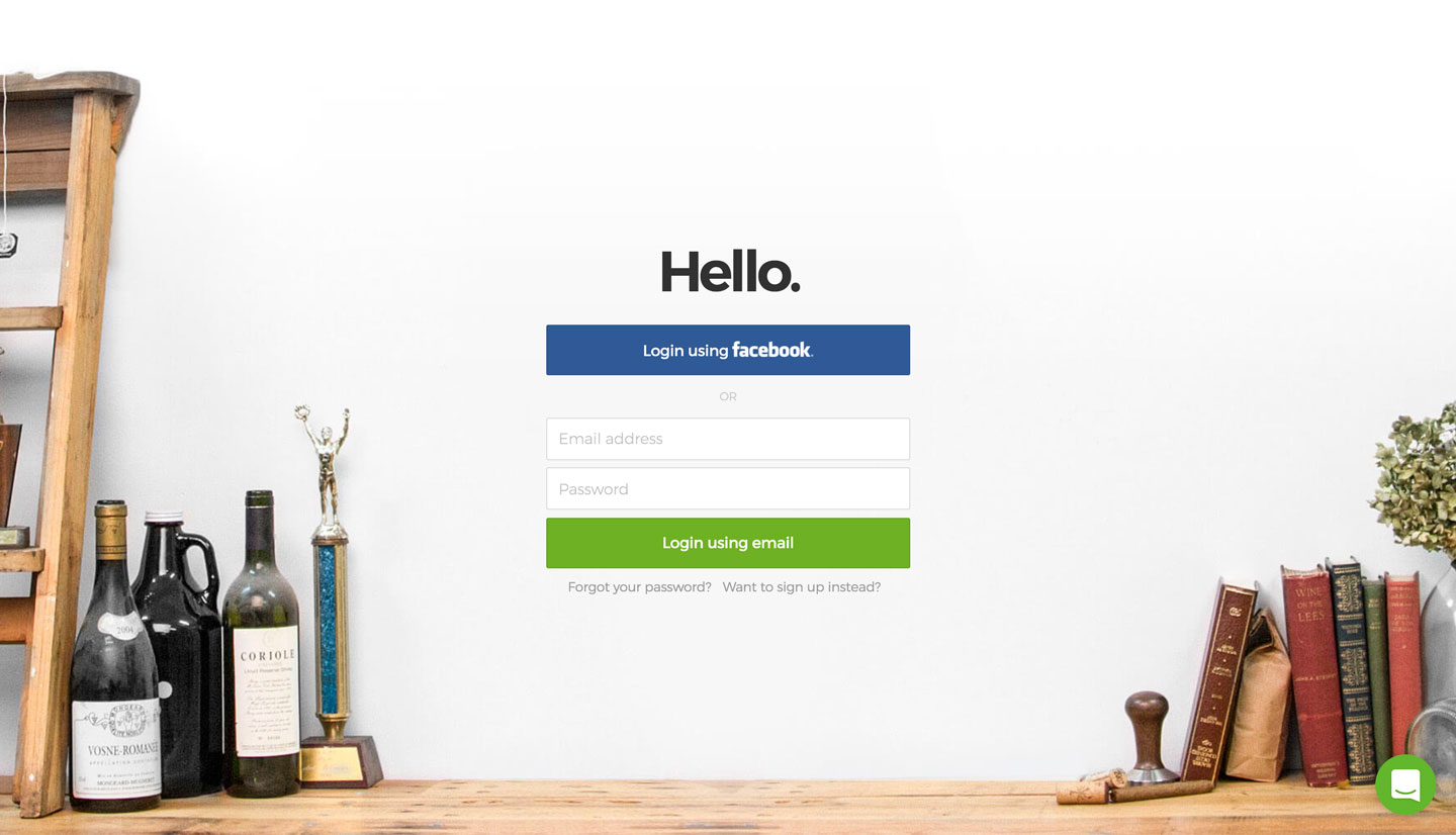 Logins interface inspiration 27