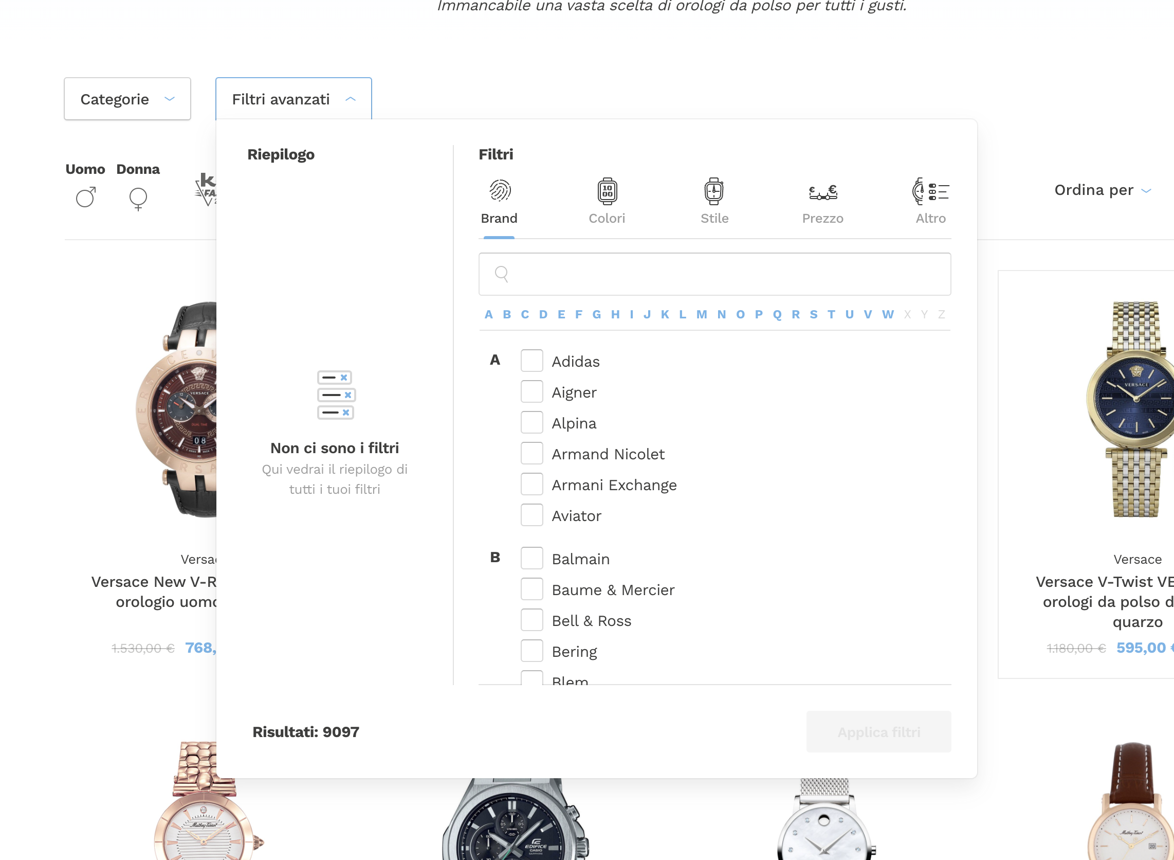 Filters interface inspiration 15