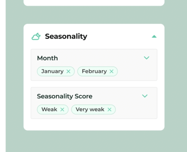 Filters interface inspiration 30