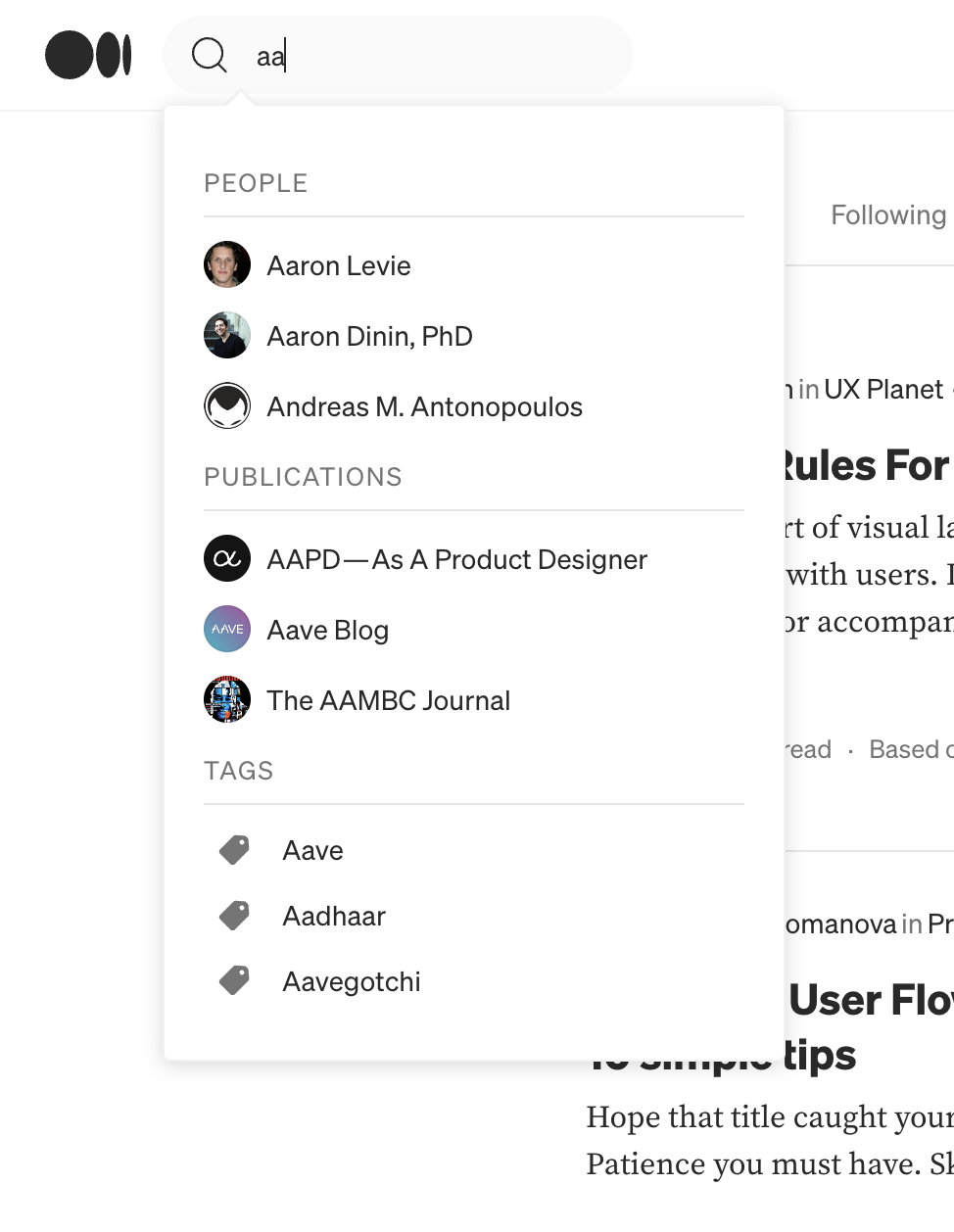 Search interface inspiration 19