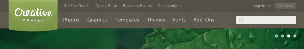 Horizontal menu interface inspiration 17