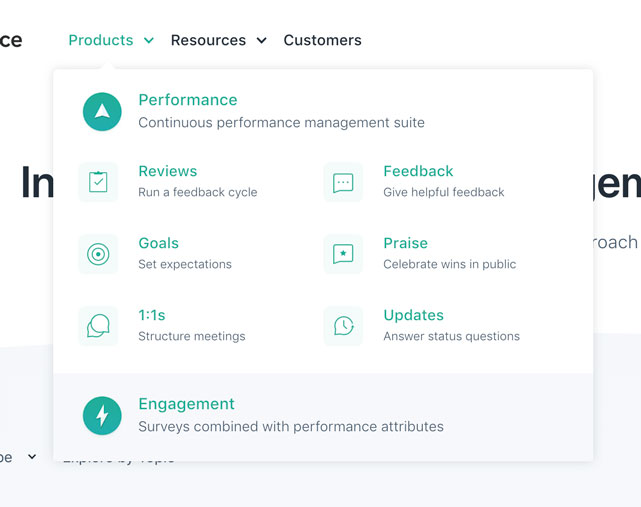 Horizontal menu interface inspiration 14