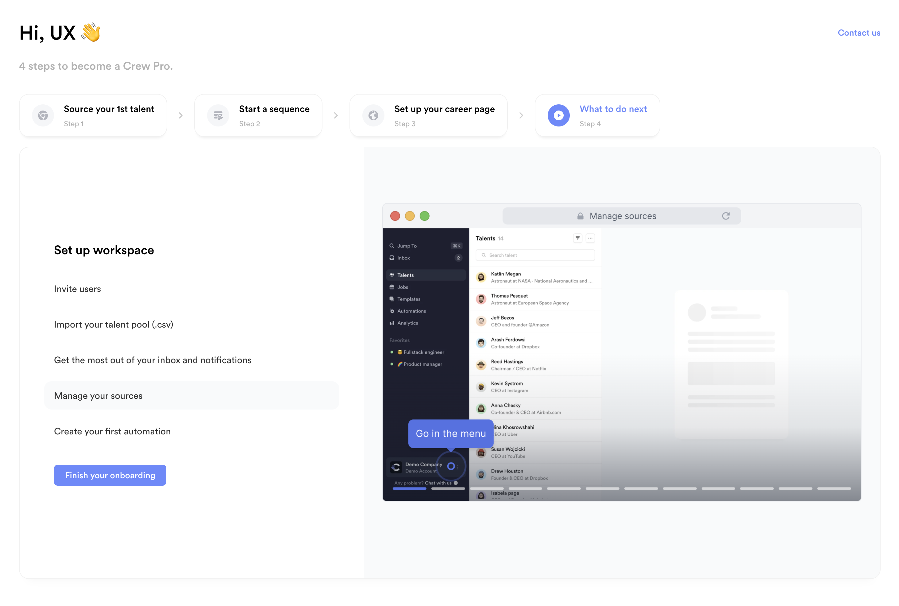 Helpers interface inspiration 23