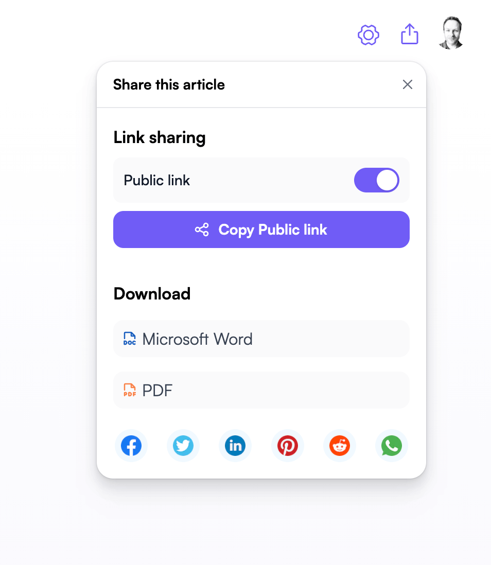 Share interface inspiration 15