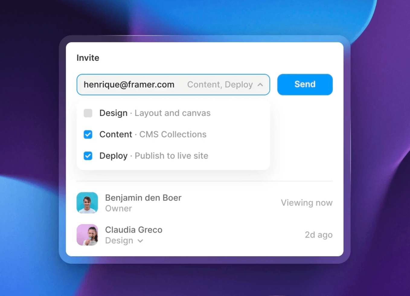 Share interface inspiration 27