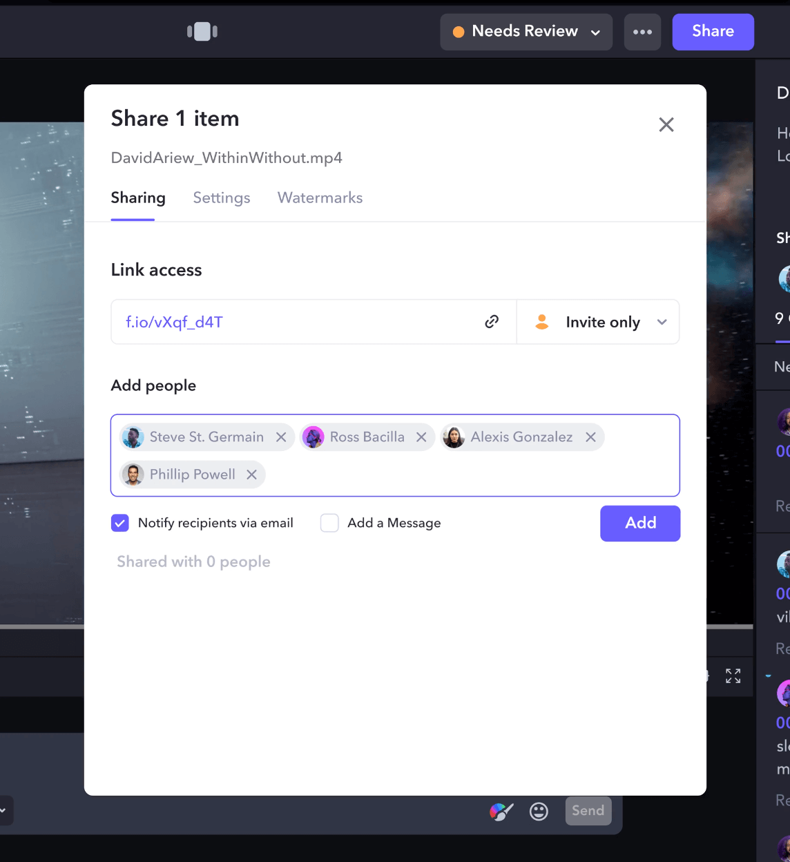 Share interface inspiration 17