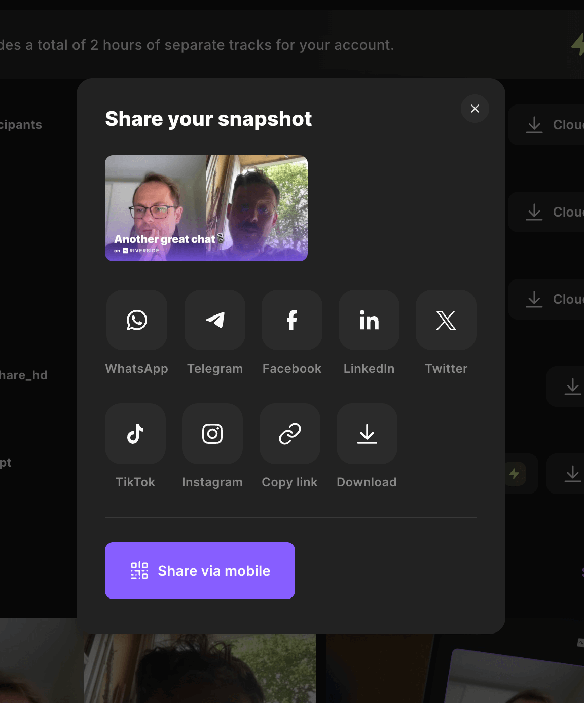 Share interface inspiration 28