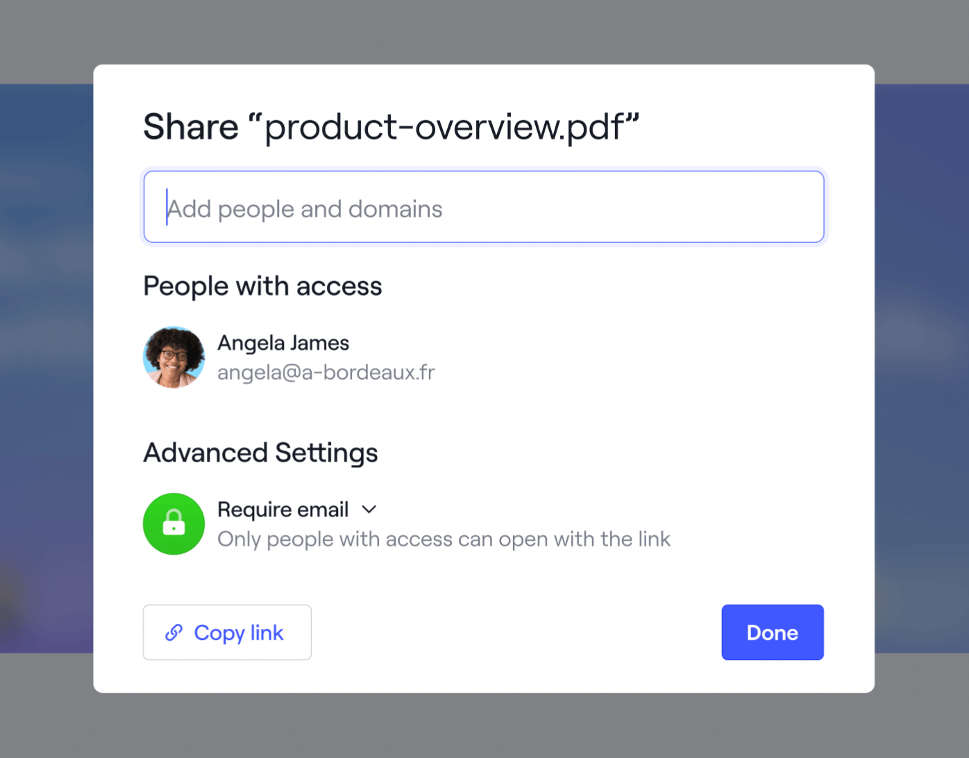 Share interface inspiration 21
