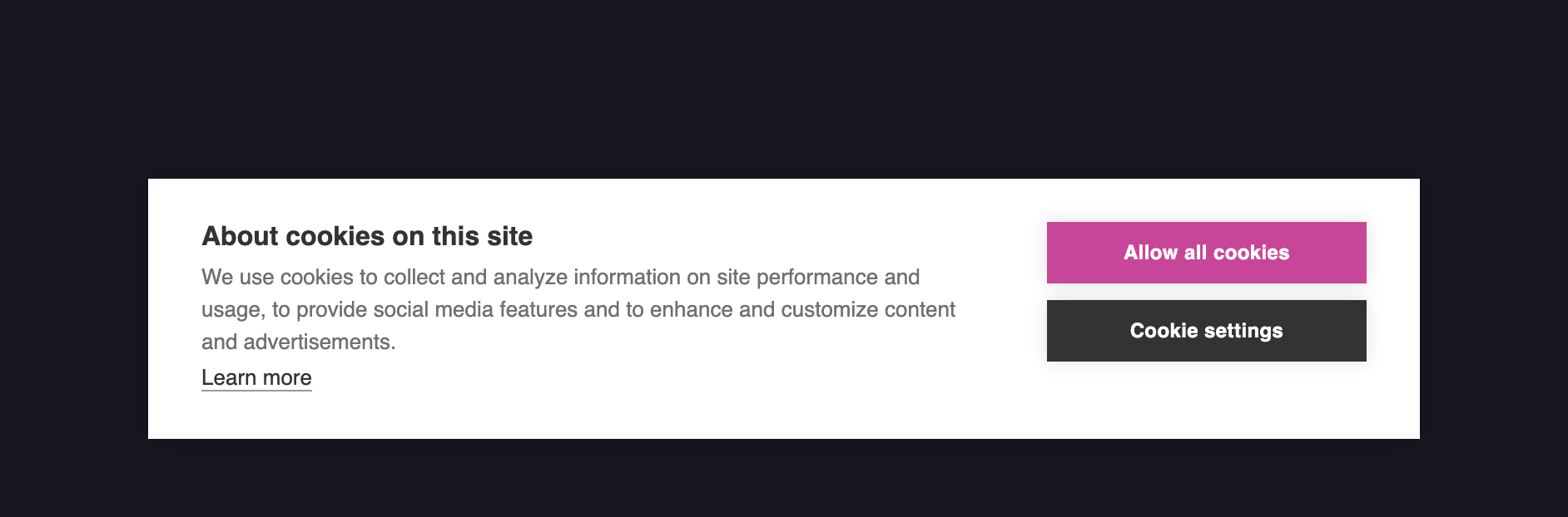 Cookies interface inspiration 30