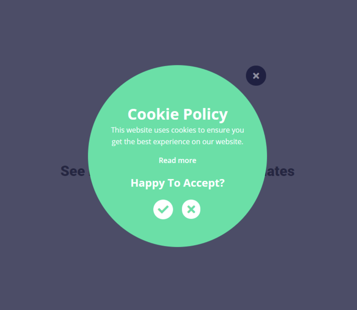Cookies interface inspiration 15