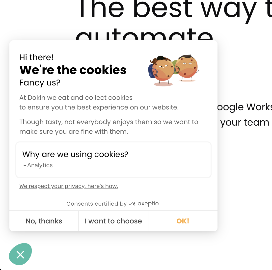 Cookies interface inspiration 25