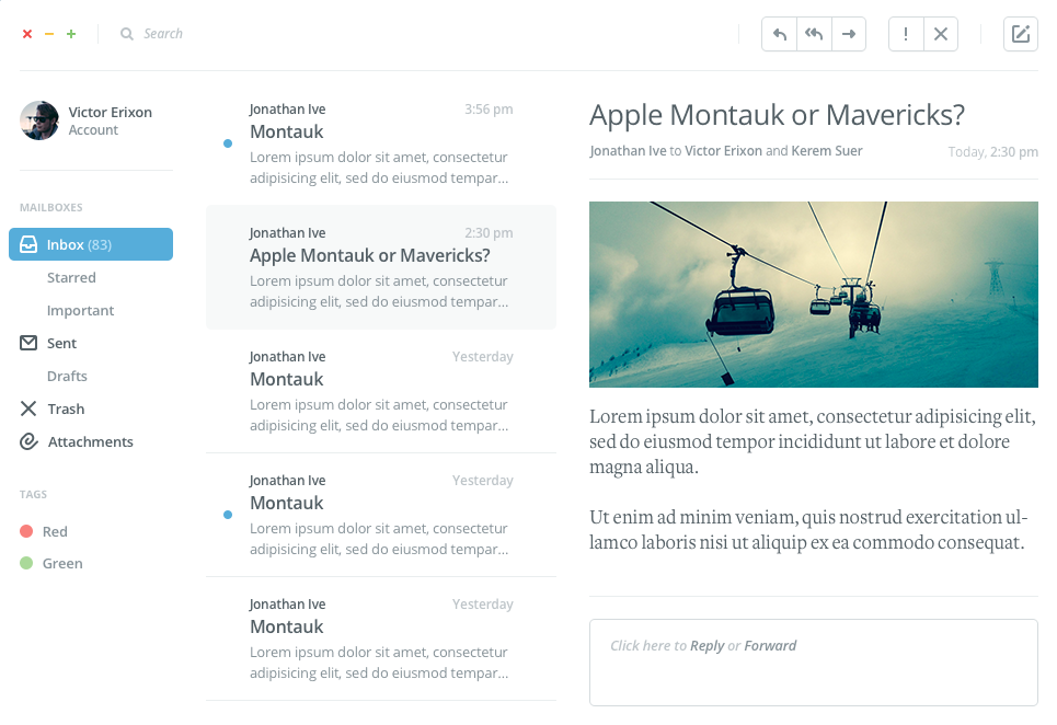 Layouts interface inspiration 15