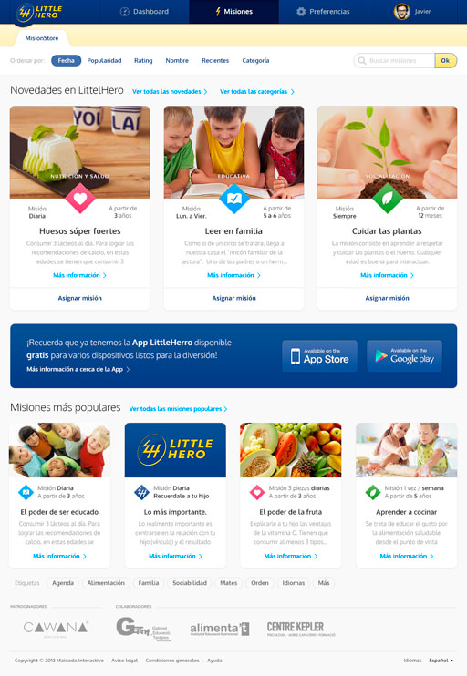Layouts interface inspiration 27