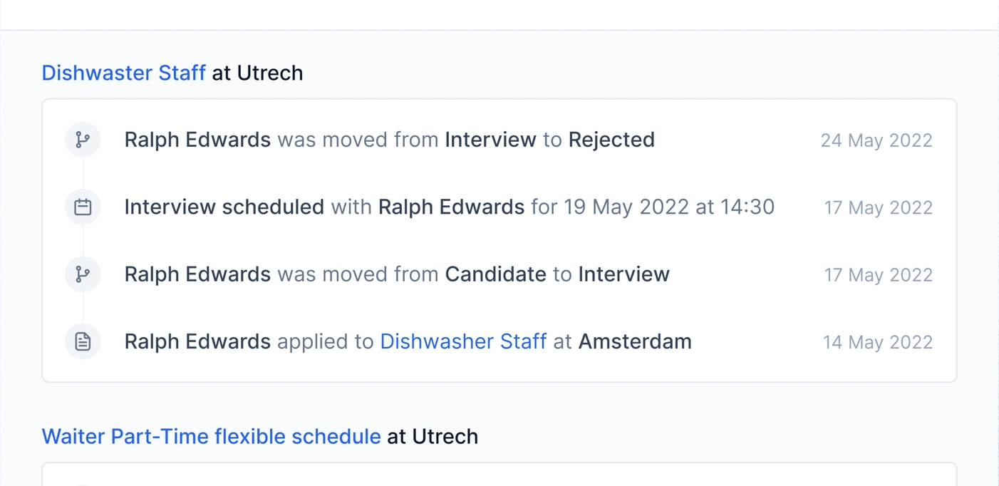 Timeline interface inspiration 20
