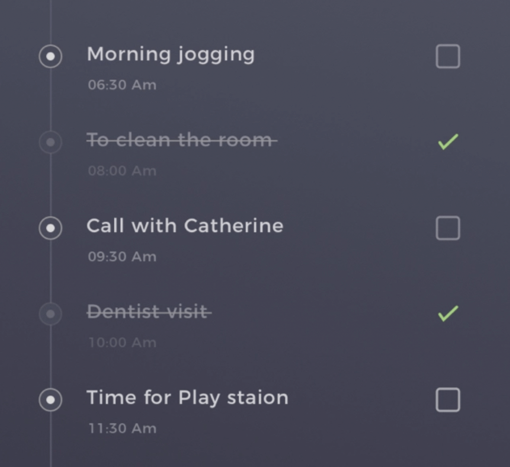Timeline interface inspiration 23