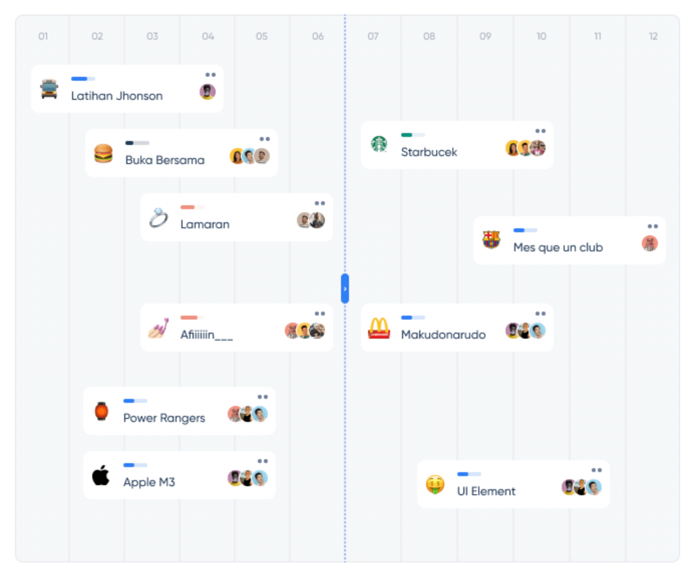 Timeline interface inspiration 17