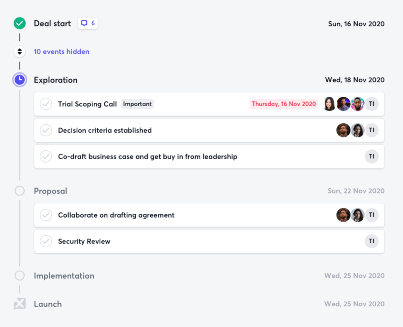 Timeline interface inspiration 15