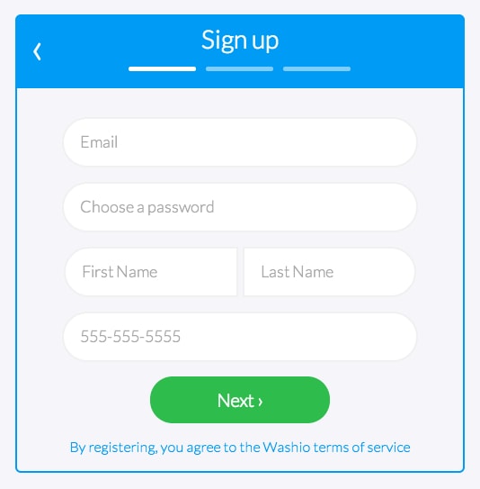 Sign Ups interface inspiration 14