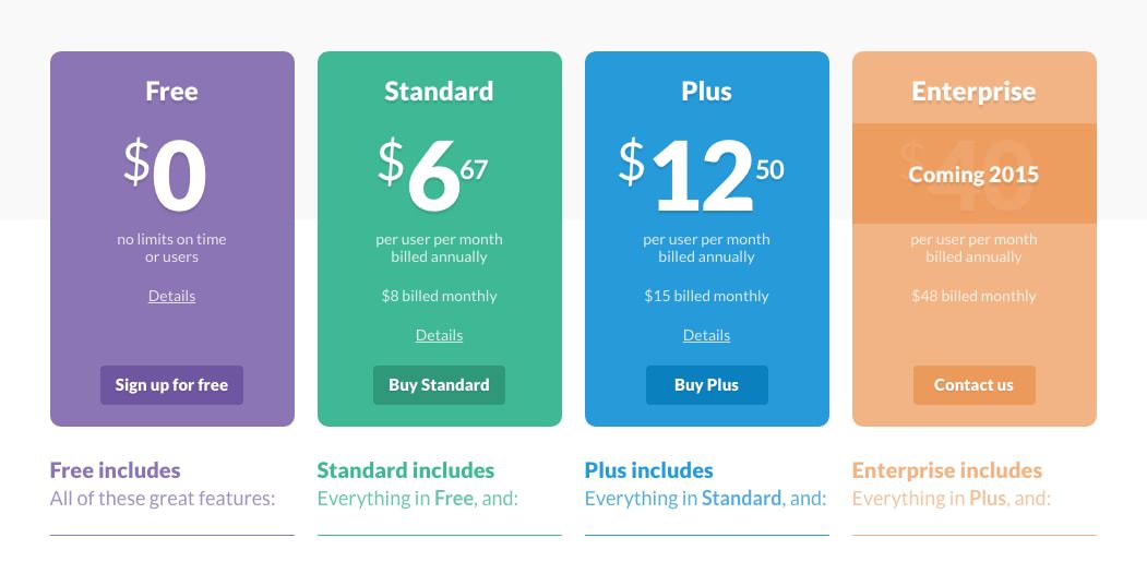 Pricing interface inspiration 20