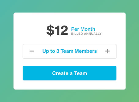 Pricing interface inspiration 14