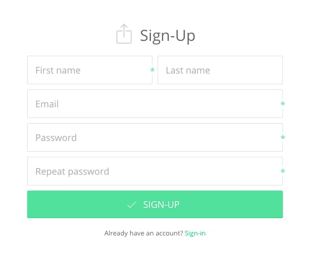Forms interface inspiration 22