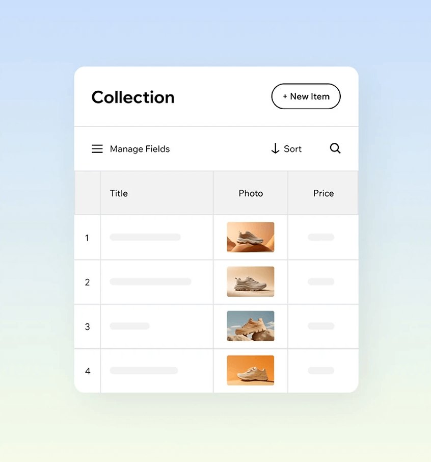 Tables interface inspiration 21