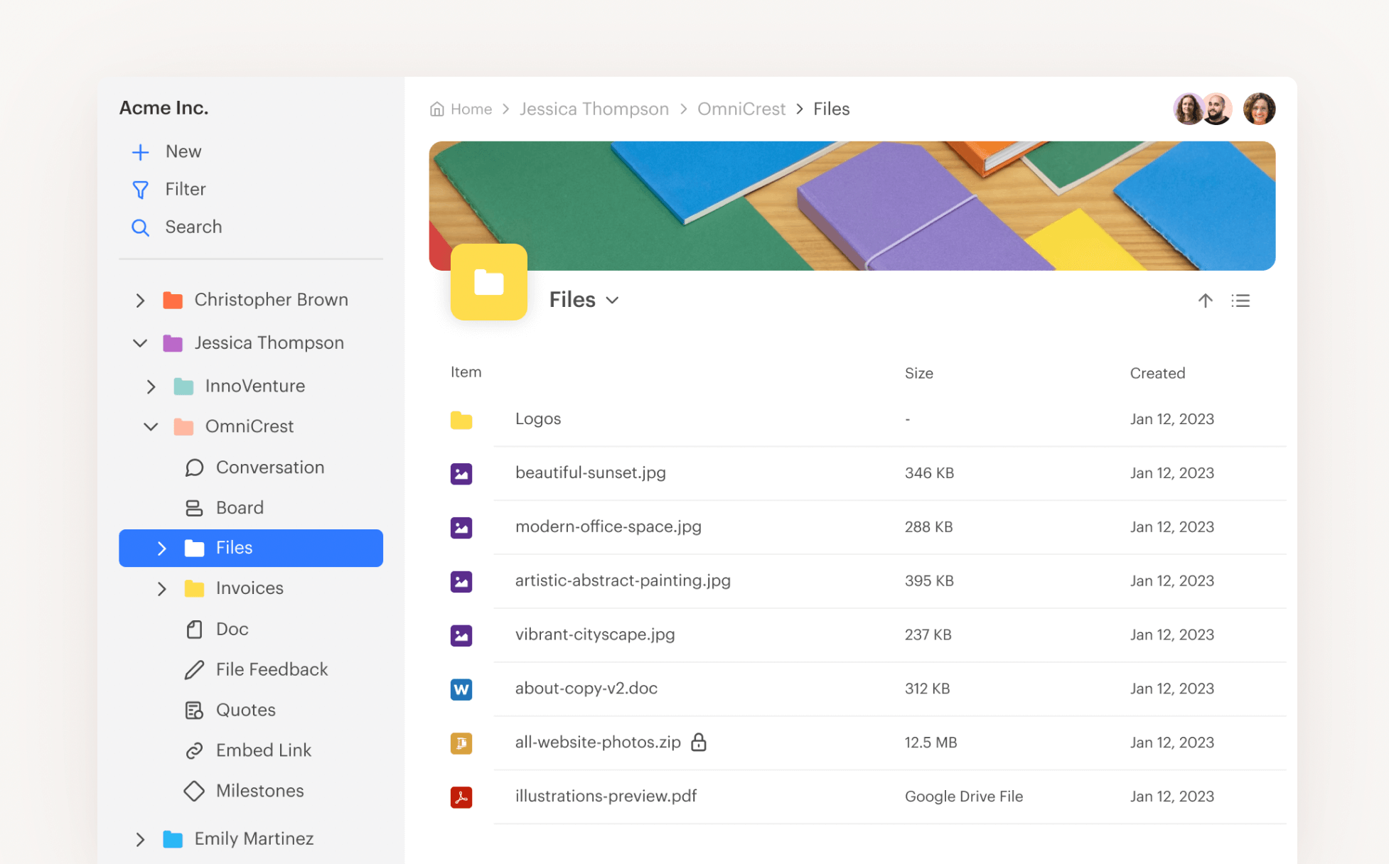 Tables interface inspiration 20
