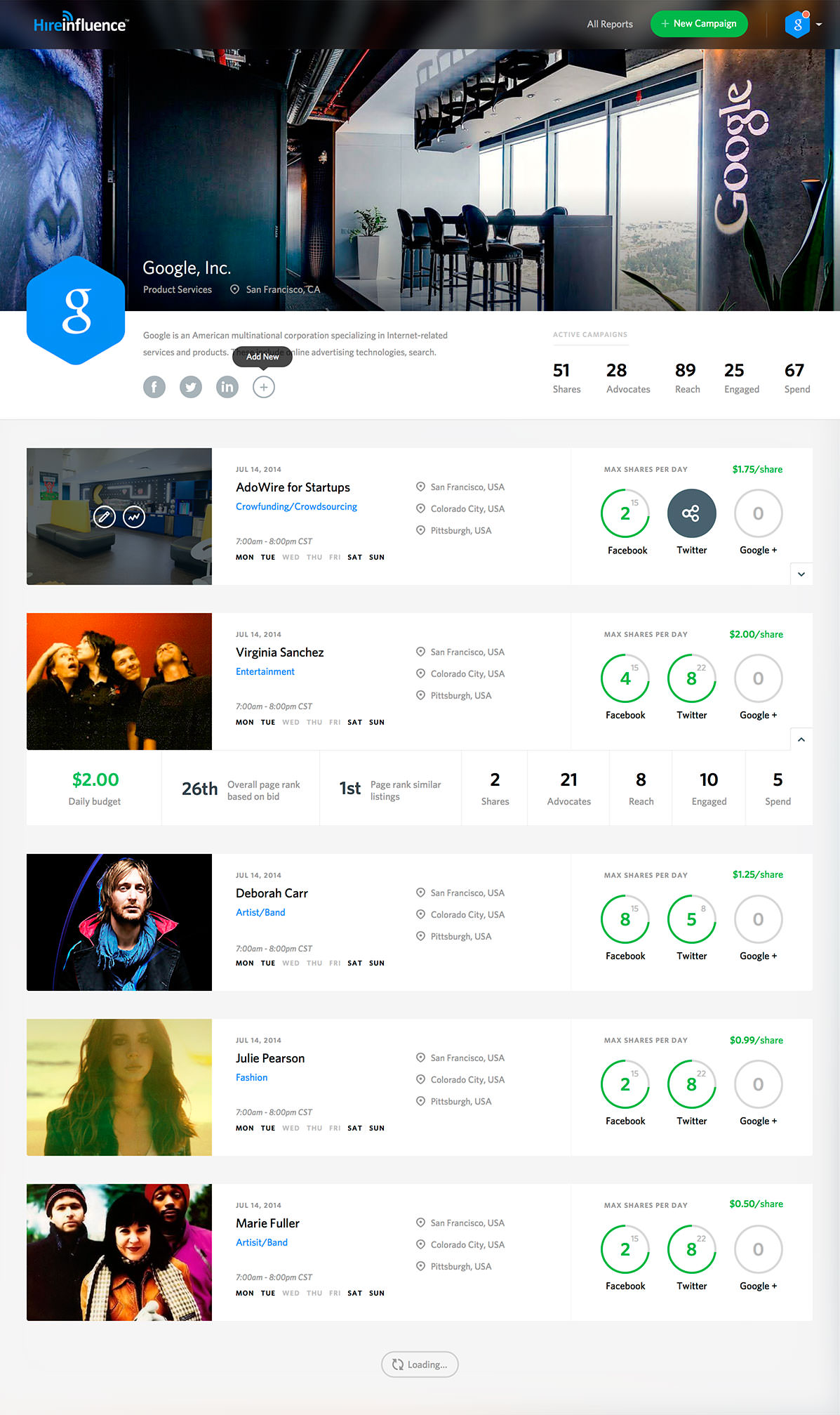 User Profile interface inspiration 18