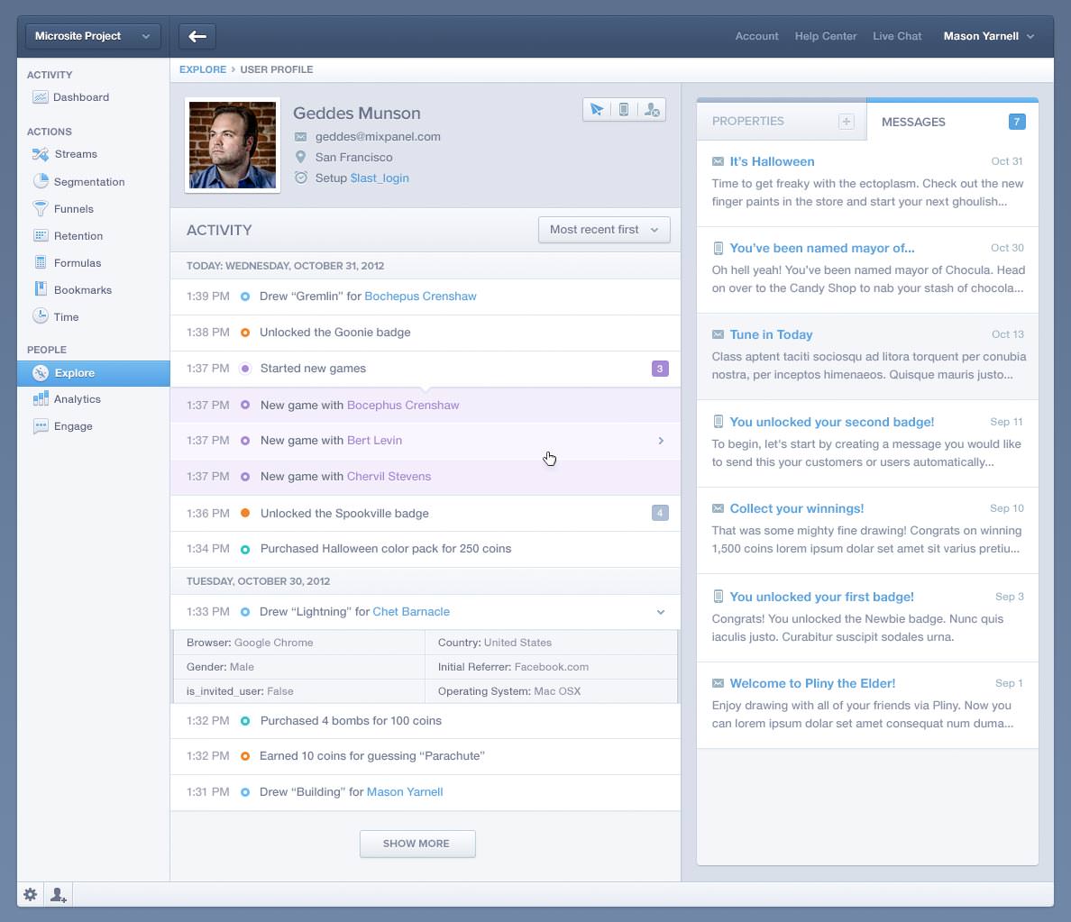 User Profile interface inspiration 21