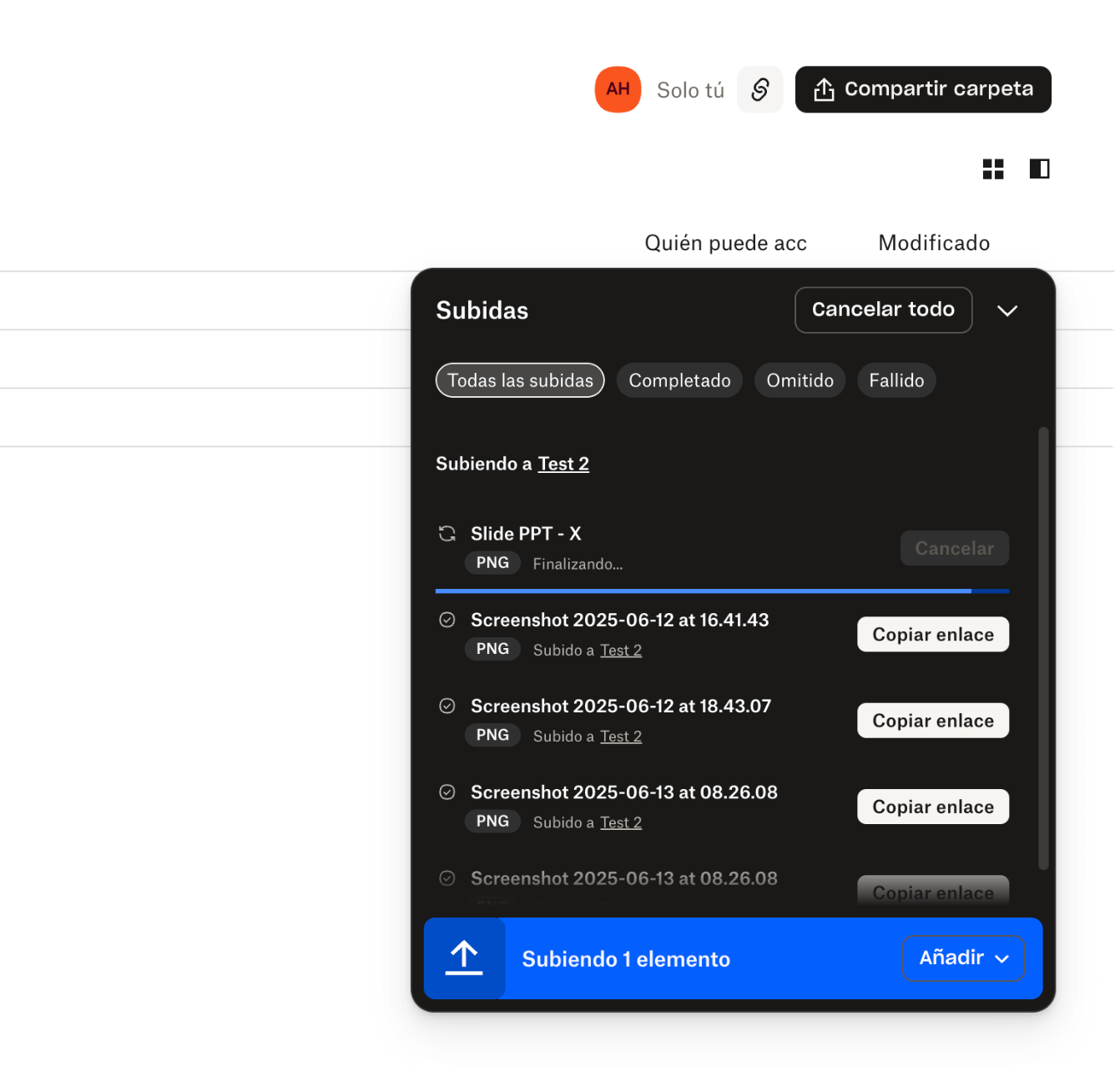 Uploads interface inspiration 18