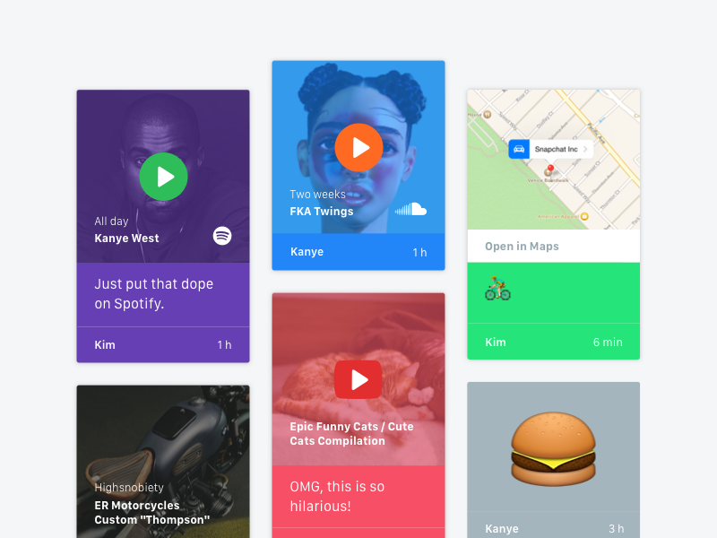 Cards & Lists interface inspiration 13