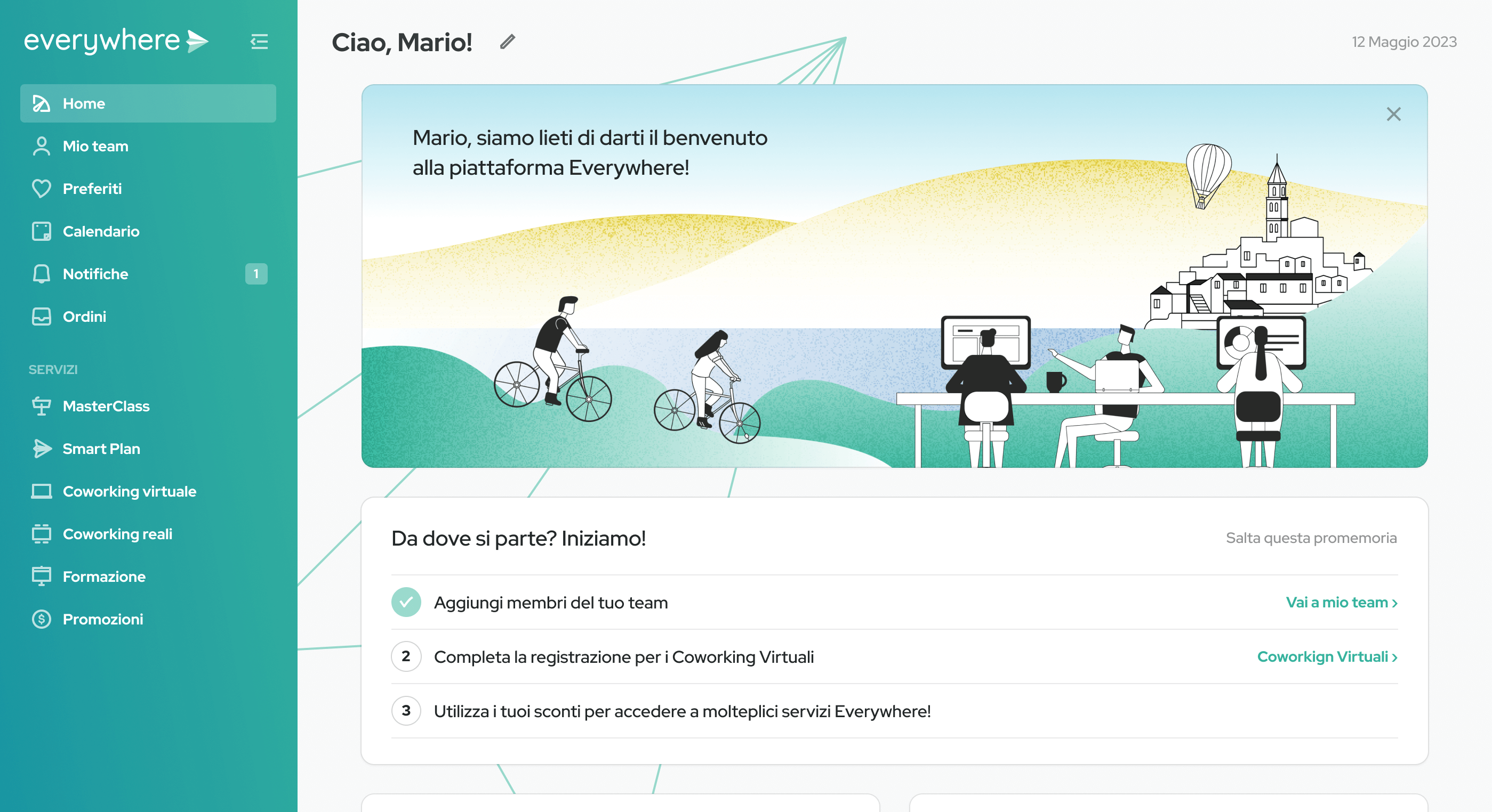 Welcome! interface inspiration 19