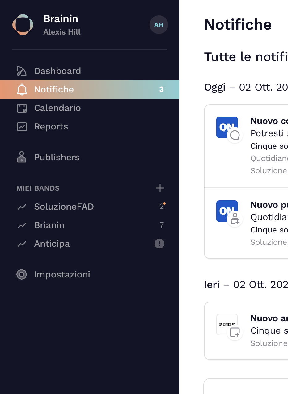 Sidebar interface inspiration 30