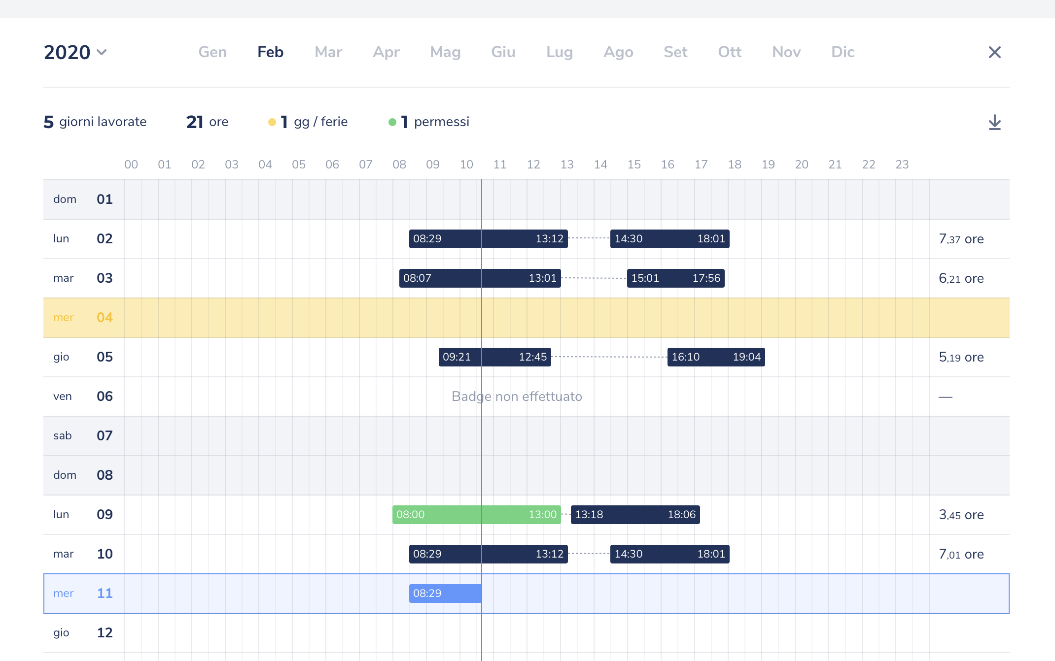 Calendars interface inspiration 30