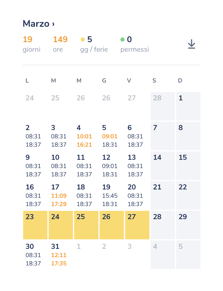 Calendars interface inspiration 29
