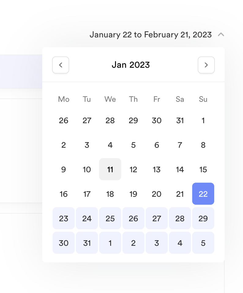 Calendars interface inspiration 25