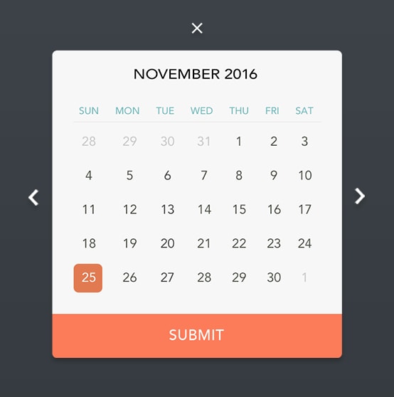 Calendars interface inspiration 21