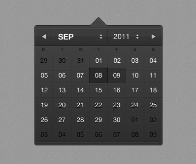Calendars interface inspiration 13