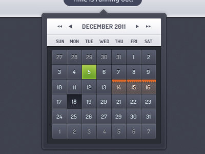 Calendars interface inspiration 22