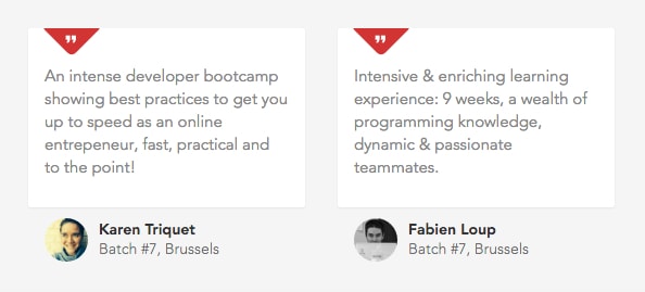 Testimonial interface inspiration 17