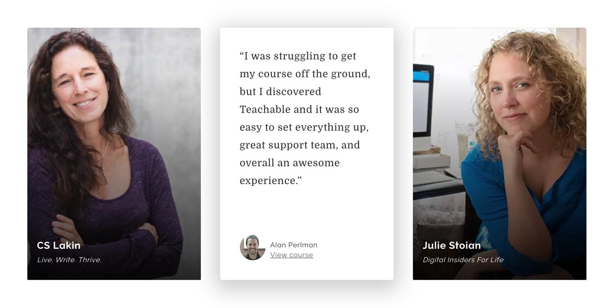 Testimonial interface inspiration 27
