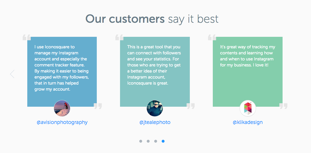 Testimonial interface inspiration 16