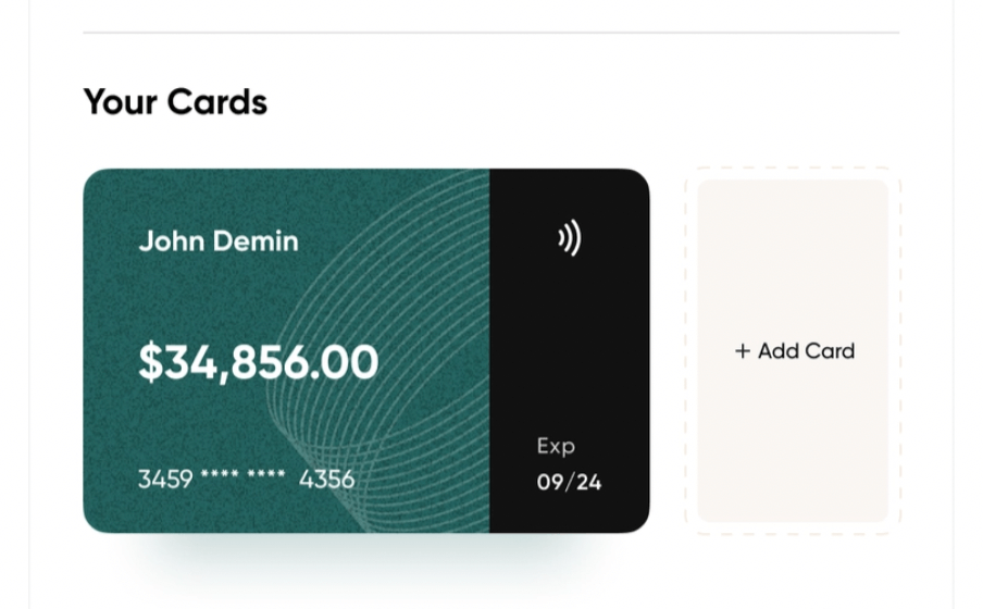 Payment Card interface inspiration 22